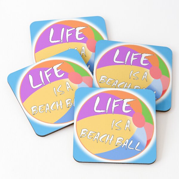 Item preview, Life Is A Beach Ball – Fun Beach Ball Design designed and sold by ThisNThatImages.