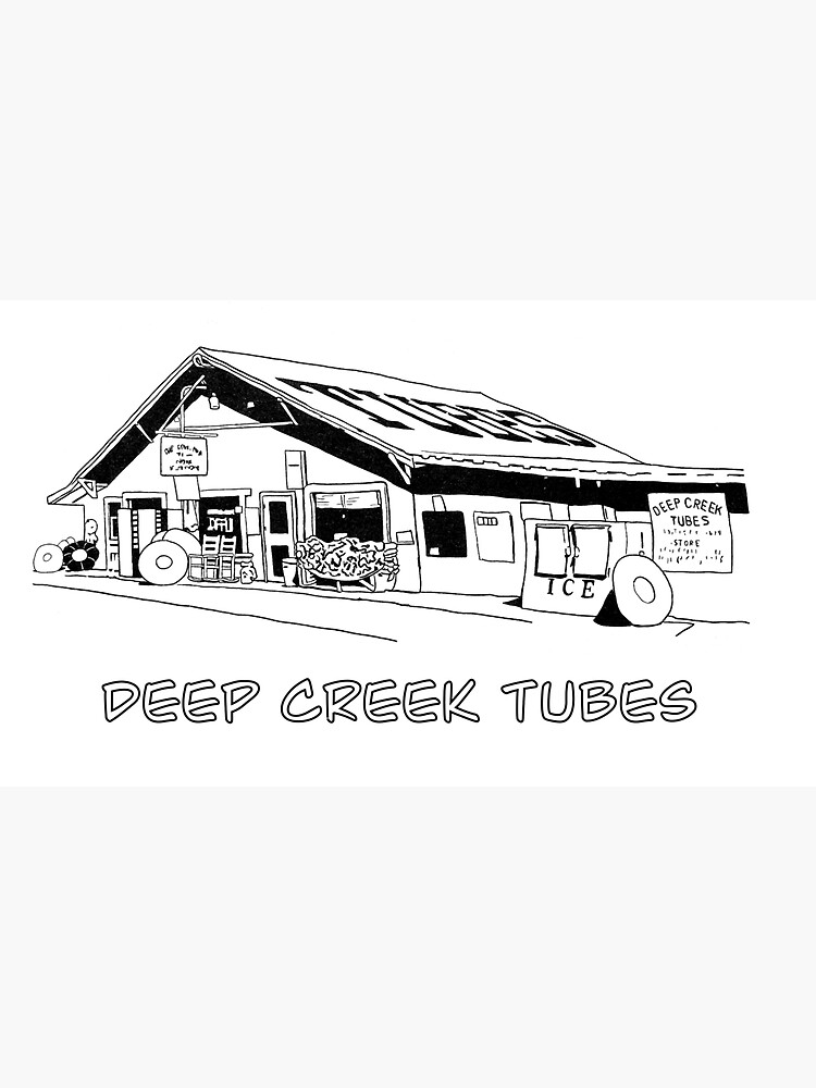 "Deep Creek Tubes" Sticker by DeepCreekStore Redbubble