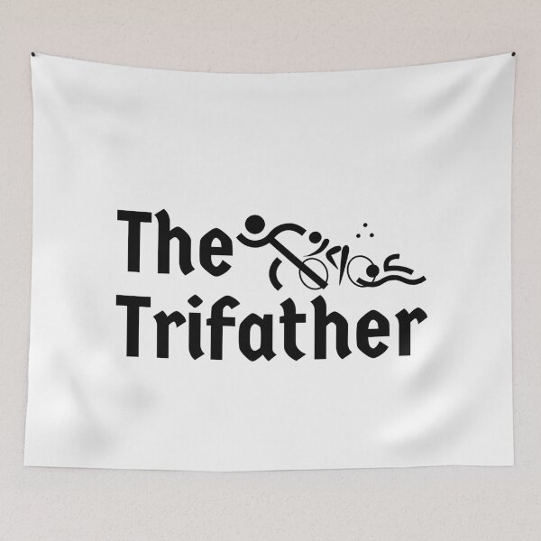 Item preview, Best Triathlon Dad Ever - I Support My Fathers Threesome - The Trifather designed and sold by Sonatablue.