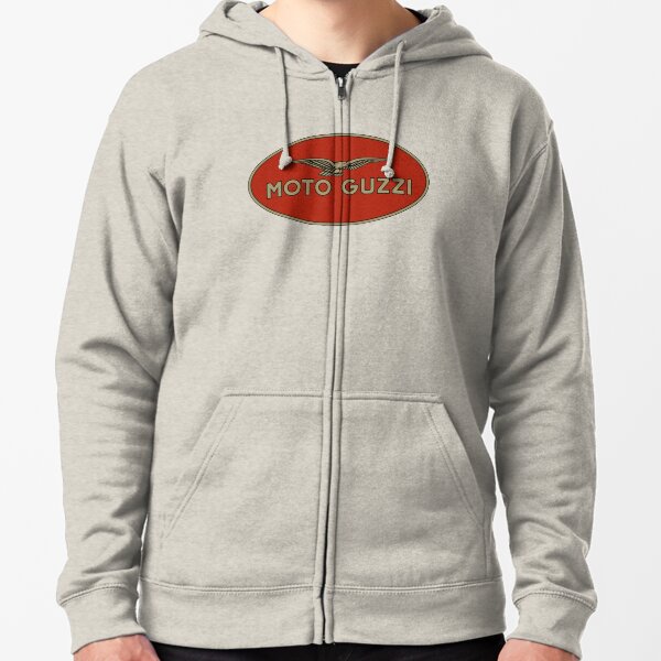 Moto Guzzi Retro Logo Zipped Hoodie