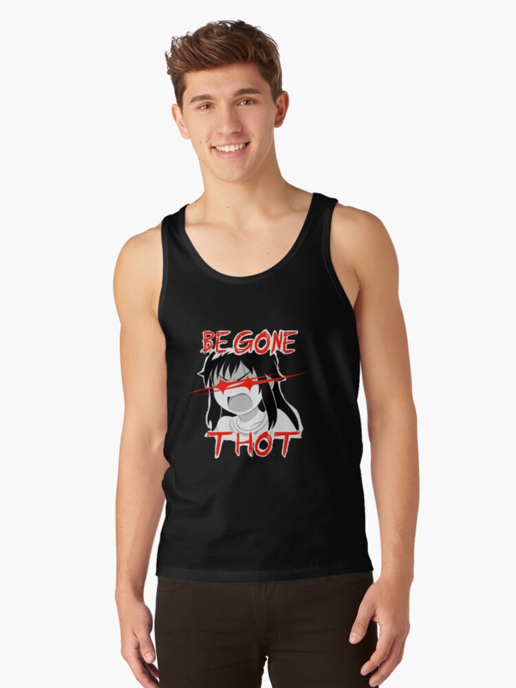 Thumbnail 1 of 3, Tank Top, BEGONE THOT designed and sold by basedimouto.