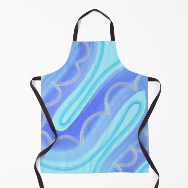 Item preview, Wavy Aqua Blue Squiggly Line Pattern, made by EndlessEmporium designed and sold by EndlessEmporium.