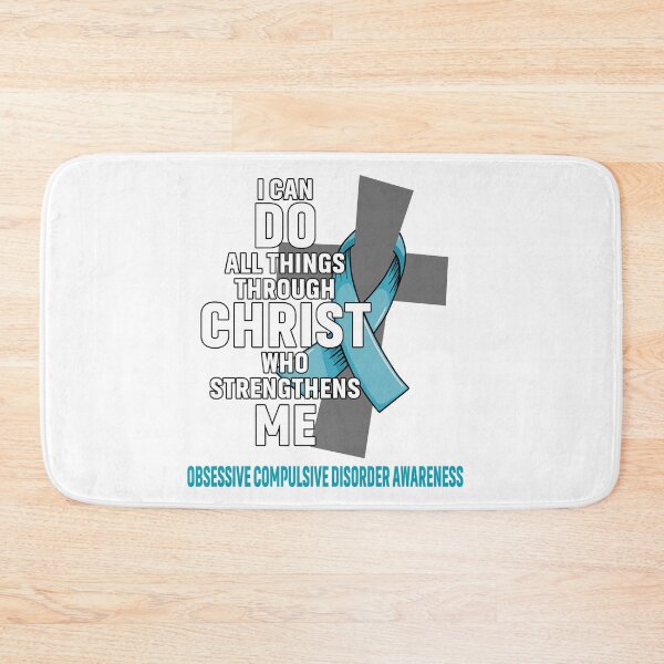 Item preview, I Can Do All Things Through Christ Who Strengthens Me Obsessive Compulsive Disorder Awareness designed and sold by Hatjar.