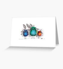 owl feathers Greeting Card