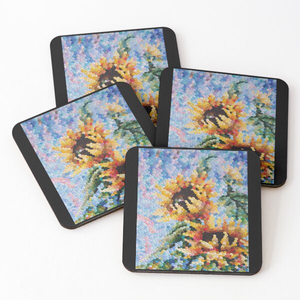 Item preview, Two Sunflowers oil painting Linkupism Game of Shades  designed and sold by MariDaniArt.