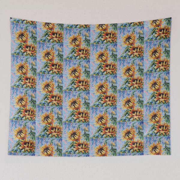 Item preview, Two Sunflowers oil painting Linkupism Game of Shades  designed and sold by MariDaniArt.