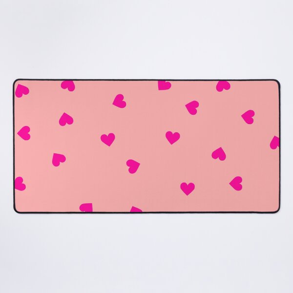 Item preview, Pink Polka Dot Heart Pattern on a Light Pink Background Large Sized Repeating Pattern designed and sold by Nicolette Olivier.