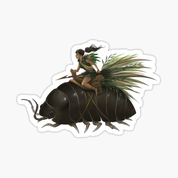 Armadillidium vulgare Patrol Rider Sticker