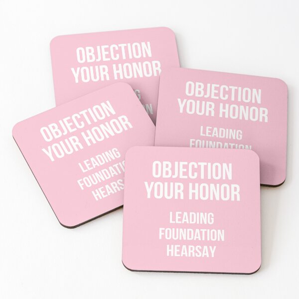 Item preview, Objection Your Honor... Leading... Foundation... Hearsay... (Pink BG) designed and sold by FilipeFerreira.