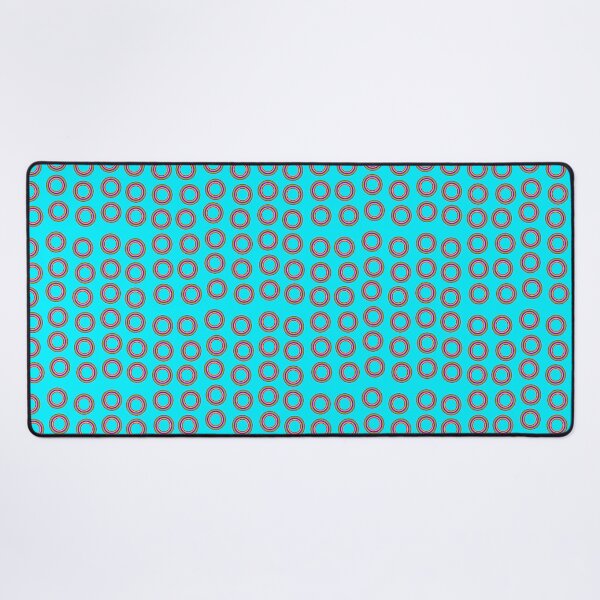 Item preview, Rainbow Circle Pattern on Blue Background Small Sized Repeating Pattern designed and sold by Nicolette Olivier.