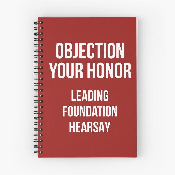 Item preview, Objection Your Honor... Leading... Foundation... Hearsay... (Red BG) designed and sold by FilipeFerreira.