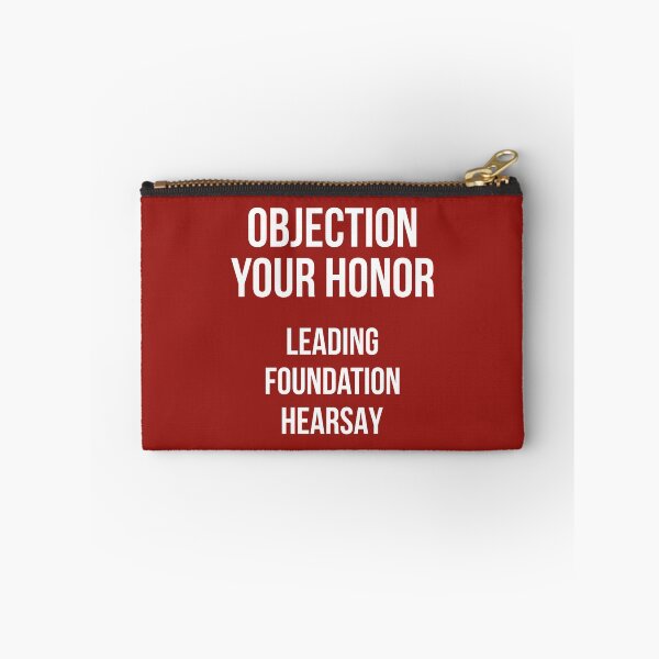 Item preview, Objection Your Honor... Leading... Foundation... Hearsay... (Red BG) designed and sold by FilipeFerreira.