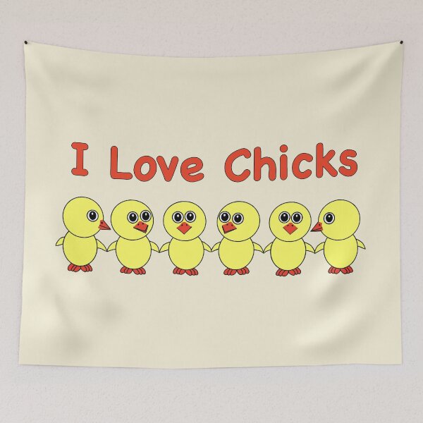 Item preview, I Love Chicks - Chicken Humor designed and sold by molamode.