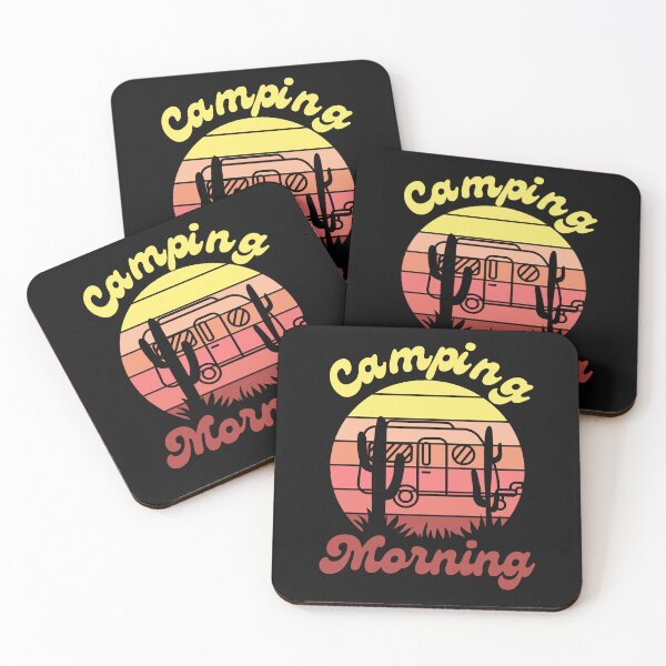 Item preview, Camping Morning Retro Sunset designed and sold by RedSparkle.