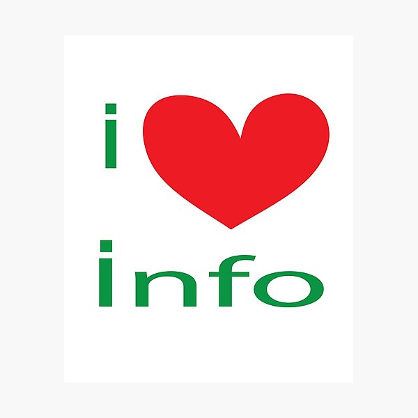 Item preview, I LOVE INFO designed and sold by karim82.