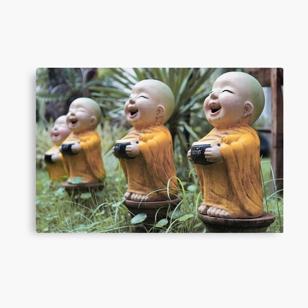 Small Buddha Statues Canvas Print