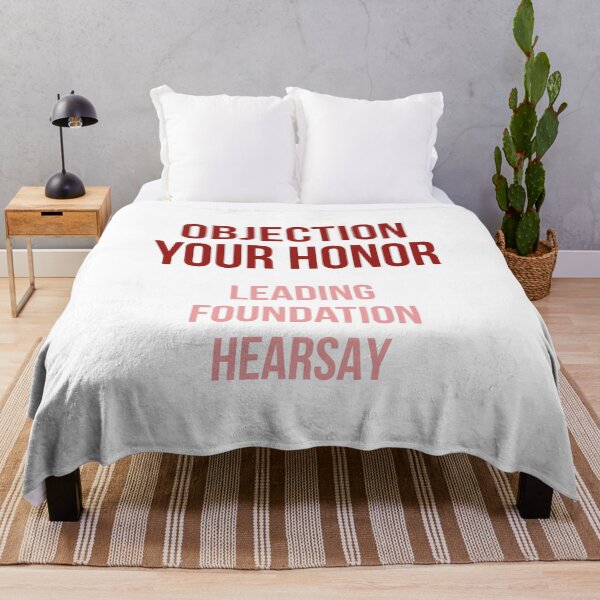 Item preview, Objection Your Honor... Leading... Foundation... Hearsay... (Reds) designed and sold by FilipeFerreira.