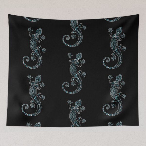 Item preview, Gecko Mandala - Graphic Dot Art designed and sold by High Functioning Fangirl.