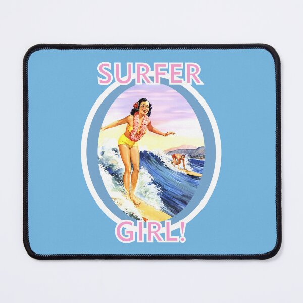 Item preview, Surfer Girl! – Vintage Surfer Girl, Riding the Waves, Blue Sky Design designed and sold by ThisNThatImages.