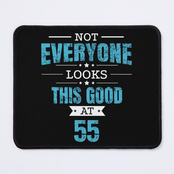 Item preview, 55th Birthday Gift Retro Fifty Five 55 Years Looks This Good Blue designed and sold by haselshirt.