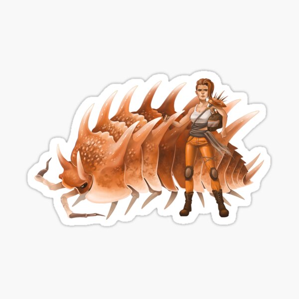 Pseudarmadillo spinosus Isopod - Arena Rider Sticker