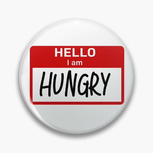 Item preview, Hungry Nametag designed and sold by Tropoid.