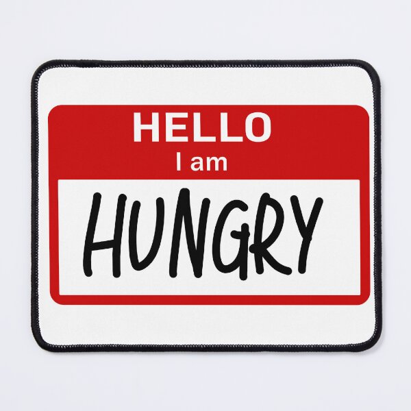 Item preview, Hungry Nametag designed and sold by Tropoid.