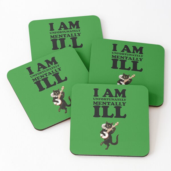 Item preview, I am Unfortunately Mentally Ill | Dancing Cat Dark Text designed and sold by SomeDesignThing.