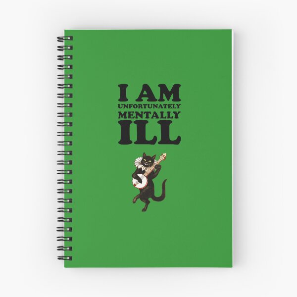 Item preview, I am Unfortunately Mentally Ill | Dancing Cat Dark Text designed and sold by SomeDesignThing.
