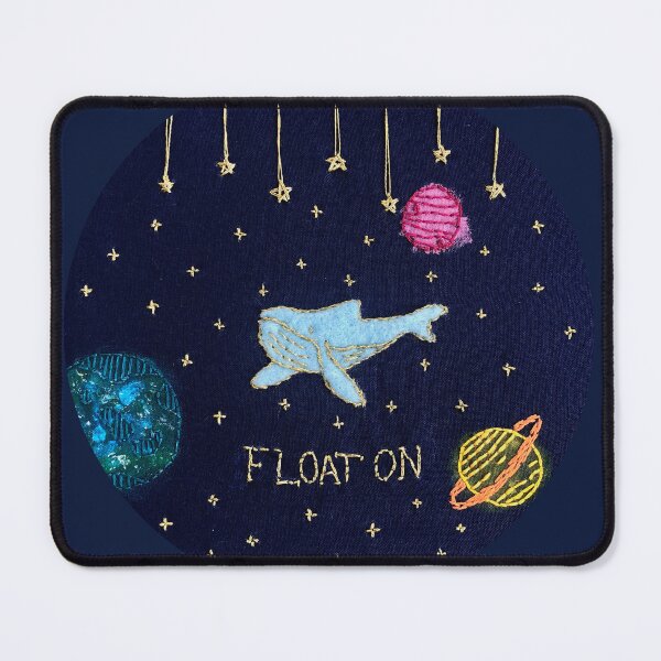 Item preview, "Float On" Space Whale Flying Through Planets and Stars designed and sold by ashleygilland.