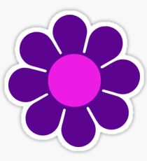 Purple Pink Hippy Flower Daisy Sticker
