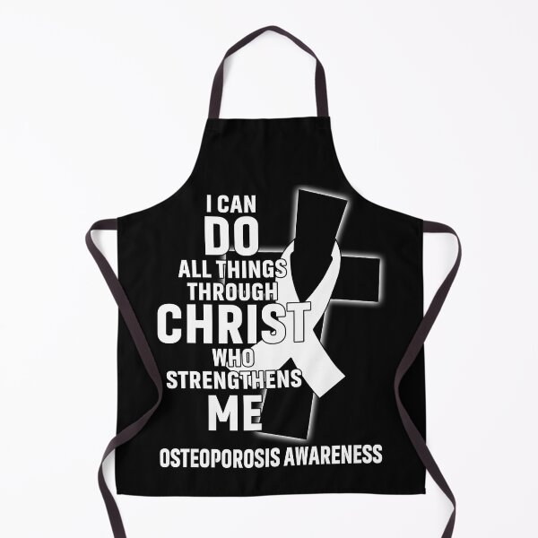 Item preview, I Can Do All Things Through Christ Who Strengthens Me Osteoporosis Awareness designed and sold by Hatjar.