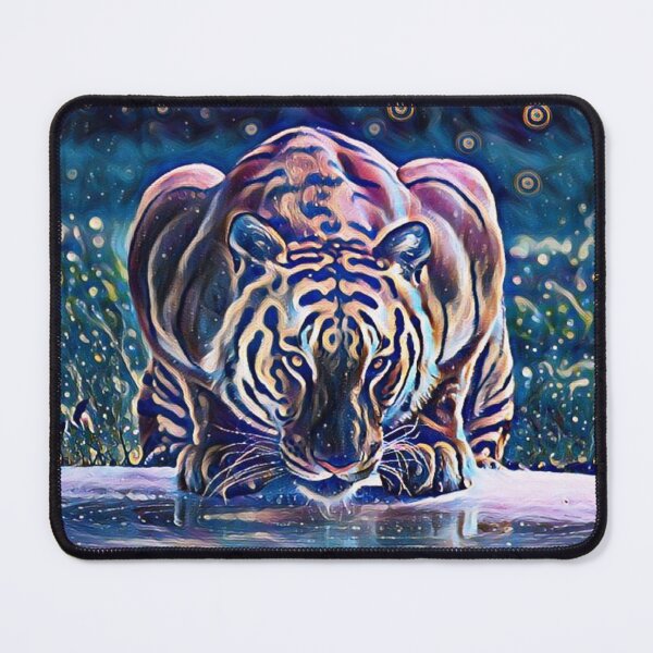 Item preview, Midnight Fireflies Portrait Nature Animal Wildlife Tiger Zoo designed and sold by TheWildFlix.