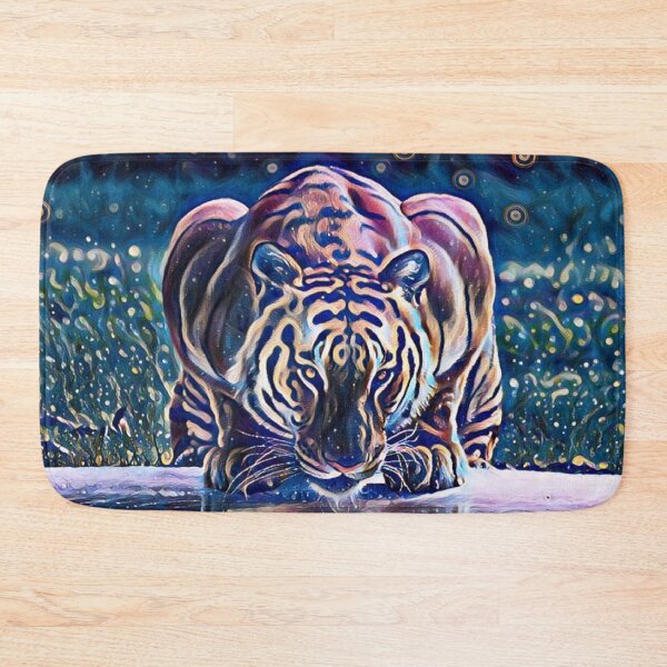 Item preview, Midnight Fireflies Portrait Nature Animal Wildlife Tiger Zoo designed and sold by TheWildFlix.