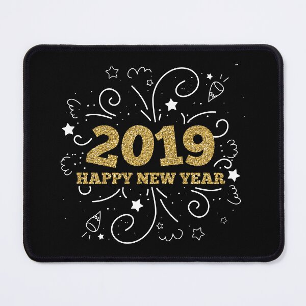 Item preview, Happy New Year 2019 Fireworks Glitter New Year's Eve Gift designed and sold by haselshirt.
