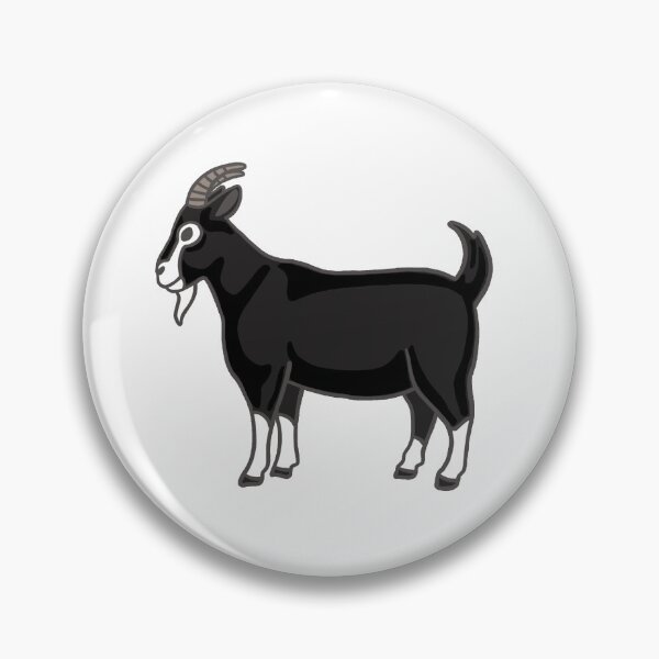Artikelvorschau, Schwarze Ziege entworfen und verkauft von nerdpins.