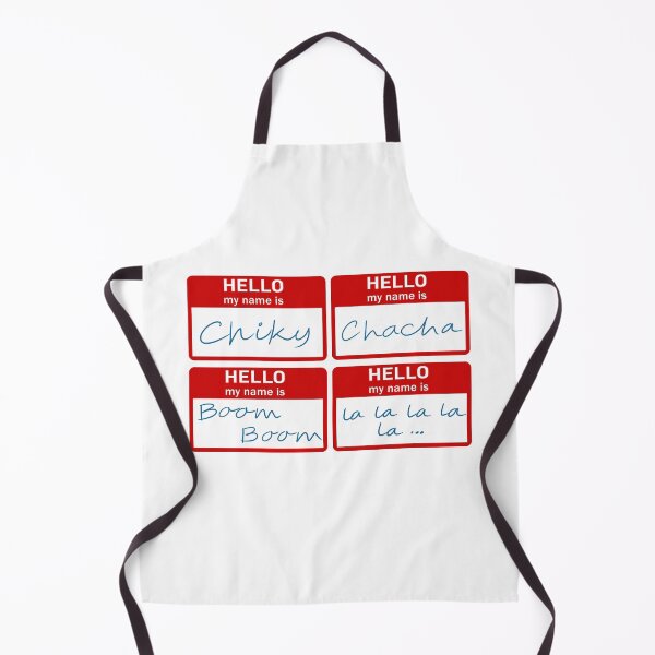Item preview, chicky chacha boom boom nametag designed and sold by Tropoid.