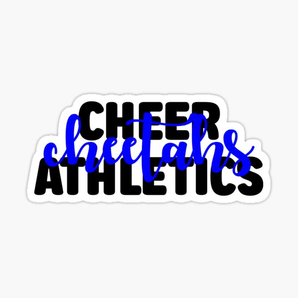 "Cheer Athletics Cheetahs" Sticker for Sale by SofieCheerTingz Redbubble