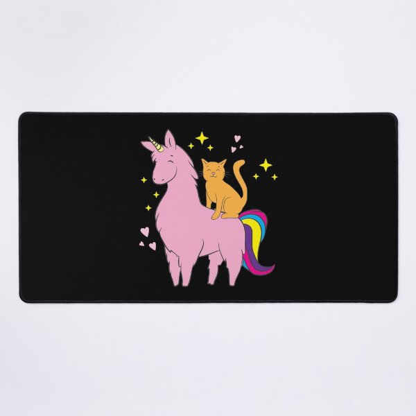 Item preview, Llama Lover Cat Riding Pink Llamacorn Sparkly Gift Idea designed and sold by haselshirt.