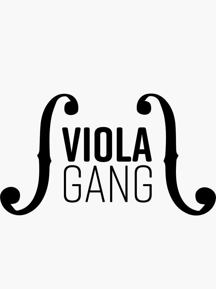 "Viola Gang" Sticker by TheOutterMargin Redbubble