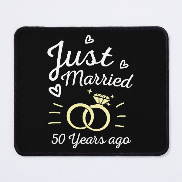 Item preview, Wedding Anniversary Just Married 50 Years Ago Gift designed and sold by haselshirt.