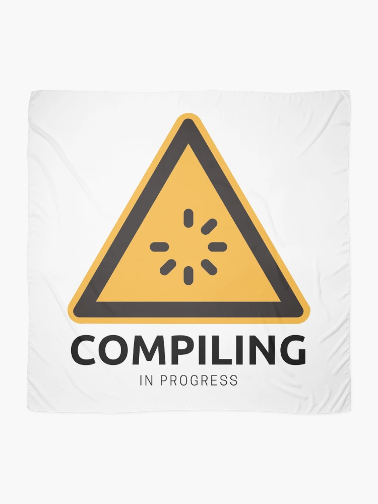 Thumbnail 2 of 3, Scarf, Compiling In Progress | Programmer Gift designed and sold by mellowduck.