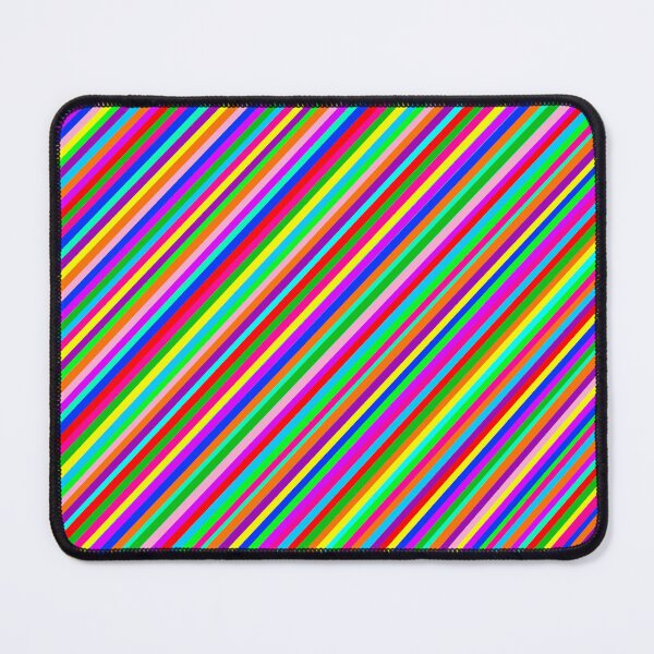 Item preview, Saturn's Rings Diagonal Rainbow Stripe Repeating Pattern designed and sold by Nicolette Olivier.