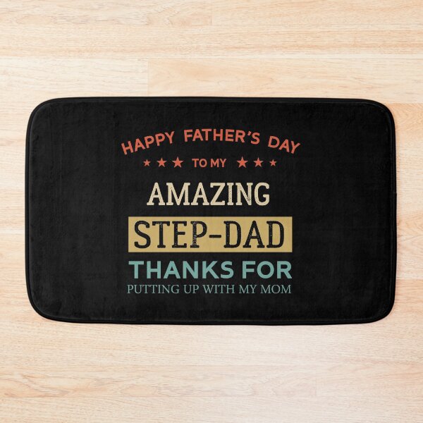 Item preview, Happy Father's Day To My Amazing Step-Dad Thanks For Putting Up With My Mom Cool Daughter Gift For Daddy Papa Grandpa designed and sold by Raiko-art.