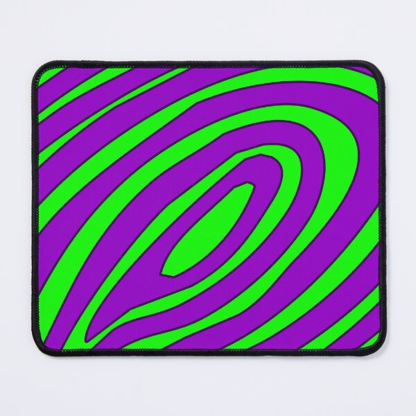 Item preview, Psychedelic Green and Purple Swirl Pattern, Large Sized Repeating Pattern designed and sold by Nicolette Olivier.