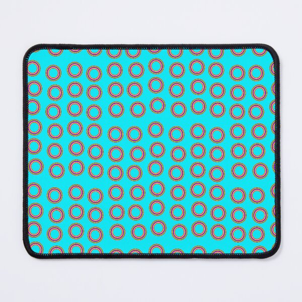 Item preview, Rainbow Circle Pattern on Blue Background Small Sized Repeating Pattern designed and sold by Nicolette Olivier.