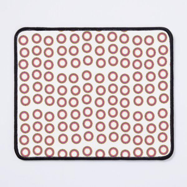 Item preview, Rainbow Circle Pattern on White Background Small Sized Repeating Pattern designed and sold by Nicolette Olivier.