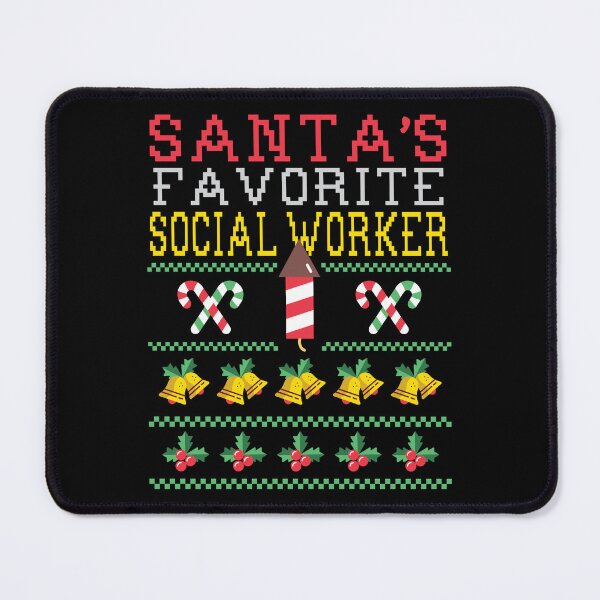 Item preview, Santa's Favorite Social Worker Christmas Gift designed and sold by haselshirt.