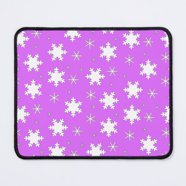 Item preview, Falling Snowflakes on Purple Background Small Sized Repeating Pattern designed and sold by Nicolette Olivier.