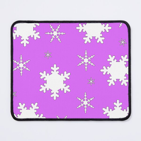 Item preview, Falling Snowflakes on Purple Background Large Sized Repeating Pattern designed and sold by Nicolette Olivier.